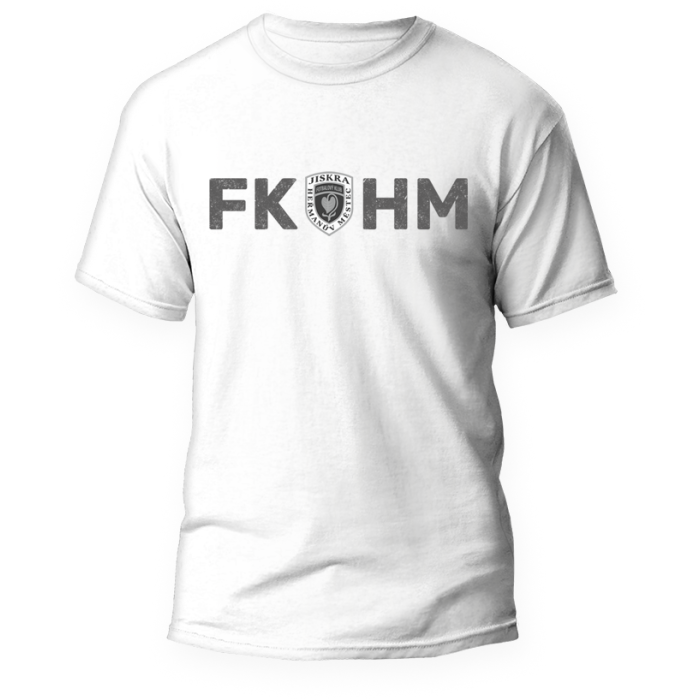 Tričko FKHM bílé - unisex - velikost XL