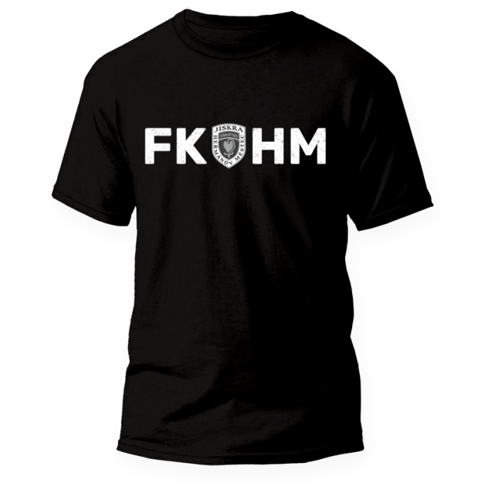 Tričko FKHM černé - unisex - velikost XXL