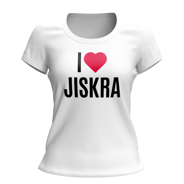 Tričko I LOVE JISKRA - dámské