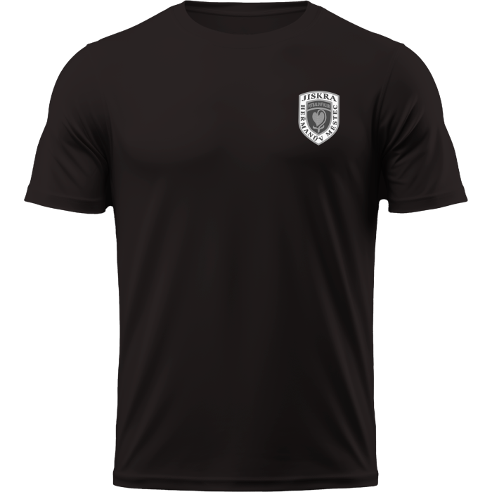 Funkční tričko s logem černé - unisex