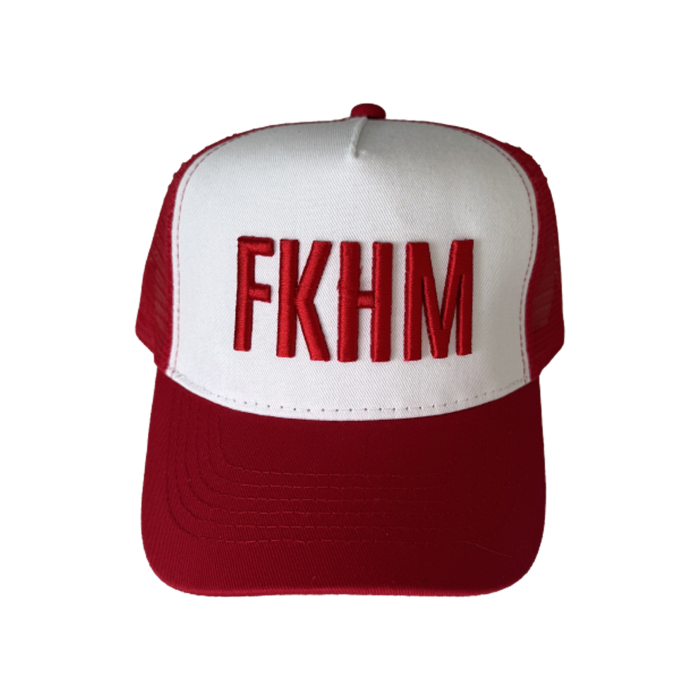 Kšiltovka FKHM dětská - červený nápis