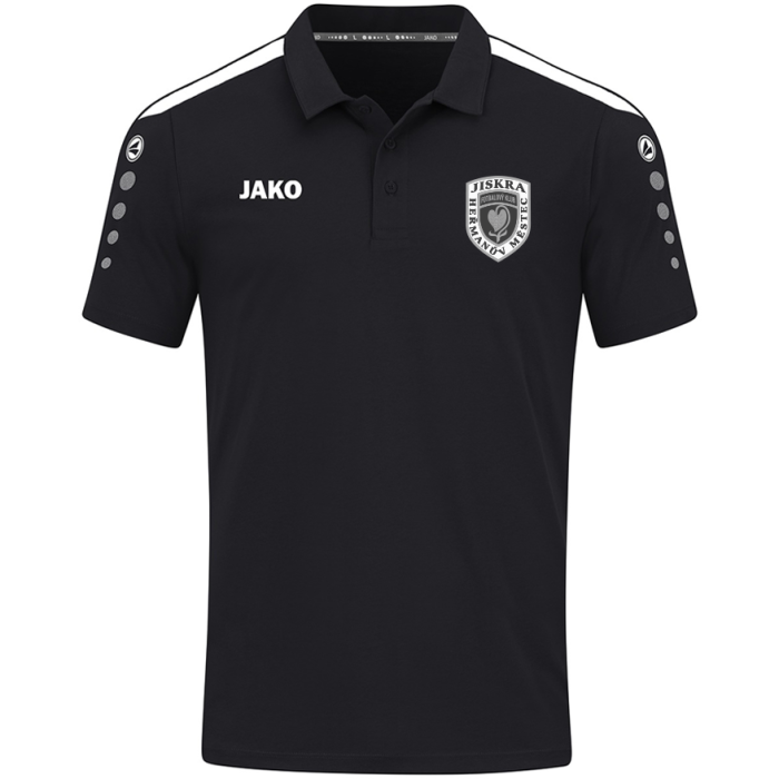 Tričko JAKO s límečkem černé - pánské - velikost 4XL